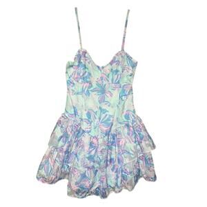 Wild Fable Women's Floral Print Ruffle Tiered Mini Dress, size small, NWT